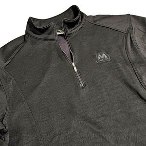 Nike Golf Pullover‎ Jacket 1/4 Zip Marathon Gas Logo Dark Gray Medium
